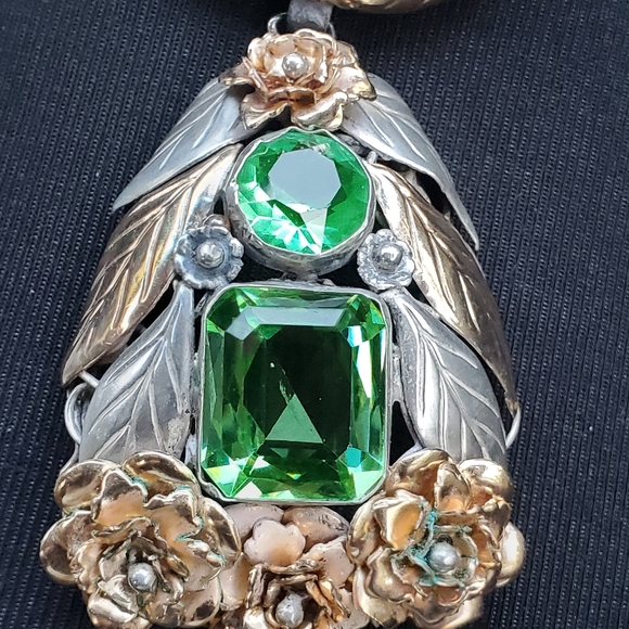 RARE! Vtg. 1940's HOBÉ 1/20 14K STERLING Brooch Pin SIGNED - Picture 6 of 14